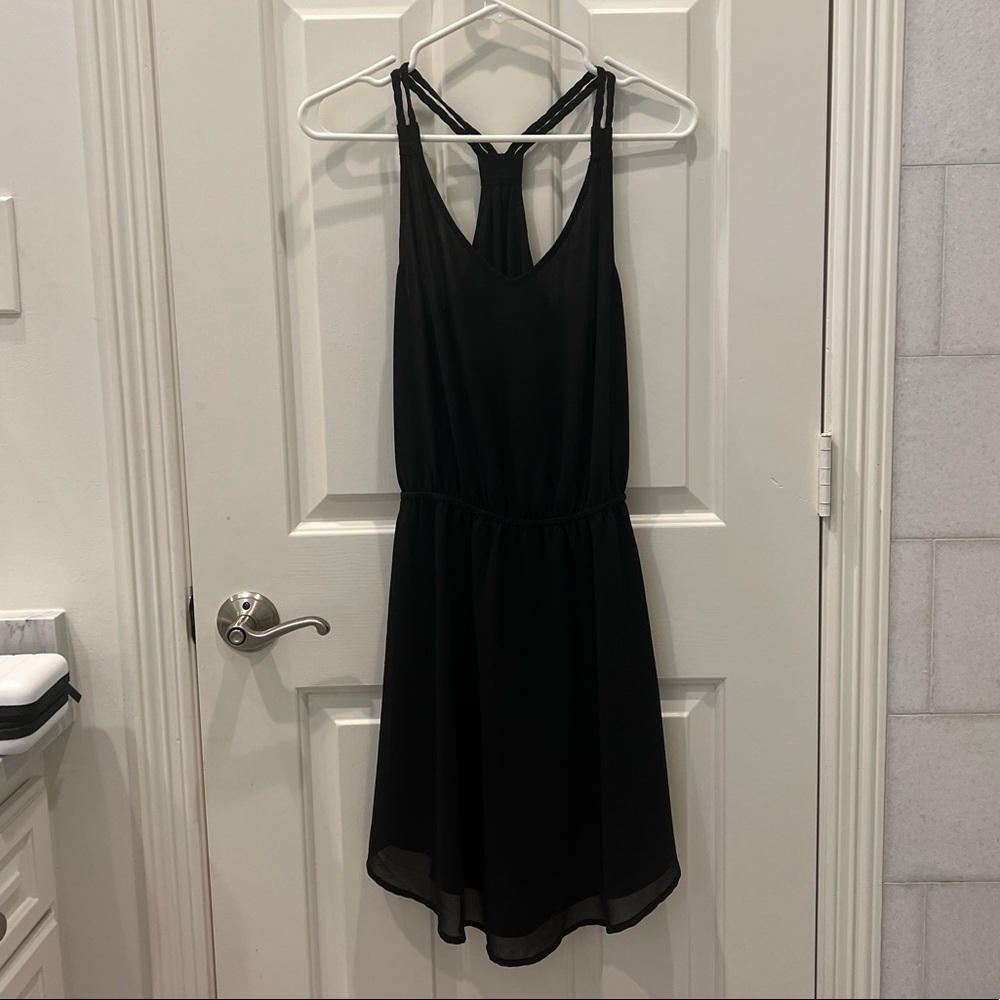 Naked zebra black dress